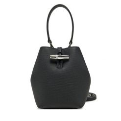 Torebka Longchamp. Czarne torebki do ręki damskie Longchamp, bez wzorów, klasyczne, bez dodatków. Za 2,039.00 zł.