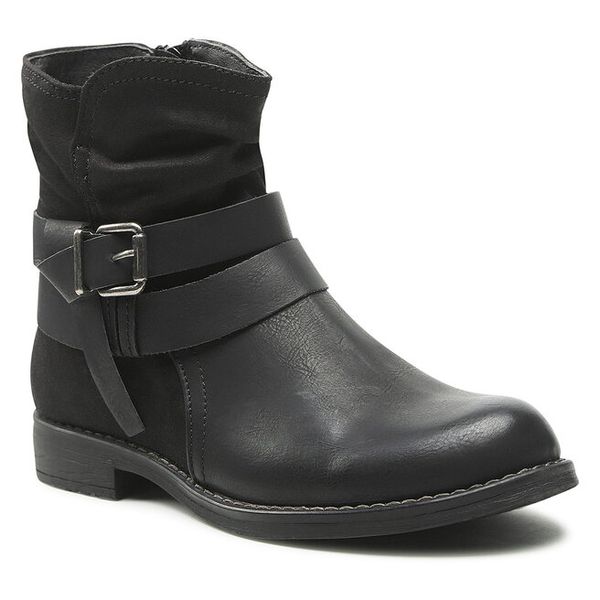 Botki Clara Barson. Czarne botki damskie Clara Barson, bez obcasa, na płaskiej podeszwie, bez zapięcia. Za 149.99 zł.