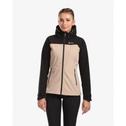 Damska kurtka softshell Kilpi RAVIA-W. Brązowe kurtki damskie Kilpi, m, bez wzorów, z softshellu, bez kaptura. Za 318.77 zł.