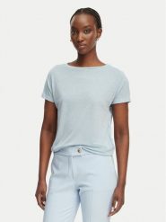 Marella Bluzka Accorta 2615971052 Błękitny Regular Fit. Niebieskie bluzki damskie Marella, l, bez wzorów, z wiskozy, bez kołnierzyka, bez ramiączek. Za 199.99 zł.