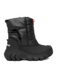 Hunter Śniegowce CEO-CP86-26157(III)CH Czarny. Czarne buty zimowe chłopięce Hunter, bez wzorów, z materiału, bez zapięcia. Za 269.99 zł.
