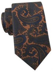 Krawat Męski - Angelo di Monti - Beż z Dużym Paisley. Krawaty i muchy Angelo di Monti, bez wzorów, z tkaniny, eleganckie. Za 45.00 zł.