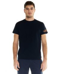 Męska koszulka Leone z krótkim rękawem Shades. Niebieskie koszulki sportowe męskie LEONE 1947 APPAREL, l, bez wzorów, z bawełny, bez kołnierzyka, bez ramiączek, na fitness i siłownię. Za 42.06 zł.