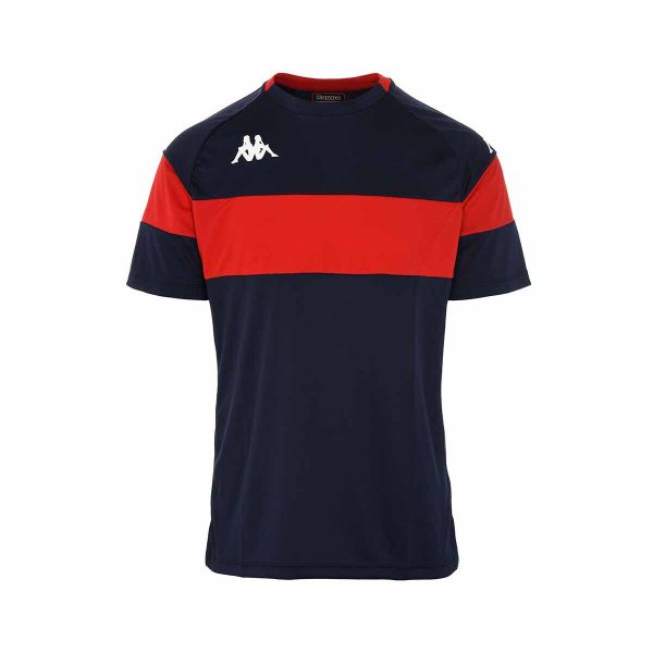 Jersey Kappa Dareto. Czerwone koszulki sportowe męskie Kappa, bez wzorów, z jersey, bez kołnierzyka, bez ramiączek, do piłki nożnej. Za 168.00 zł.