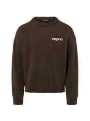 PEGADOR Sweter - Dalian Mężczyźni Sztuczne włókno brązowy, M. Brązowe swetry przez głowę męskie PEGADOR, m, bez wzorów, z włókna, bez kołnierzyka. Za 229.95 zł.