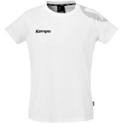 Koszulka damska Kempa Core 26. Białe koszulki sportowe damskie Kempa, bez wzorów, bez kołnierzyka, bez ramiączek, do piłki nożnej. Za 152.50 zł.