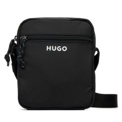 Saszetka HUGO. Czarne saszetki męskie Hugo, młodzieżowe, małe. Za 379.99 zł.