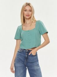 Levi's® Bluzka Pascale A7332-0005 Zielony Regular Fit. Zielone bluzki damskie l, bez wzorów, z bawełny, bez kołnierzyka, bez ramiączek. Za 319.99 zł.