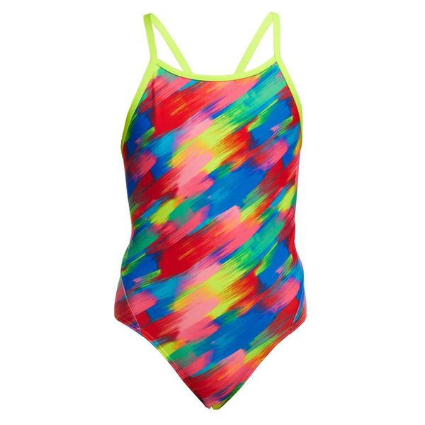 Strój kąpielowy dziewczęcy Funkita Stroked Diamond Back. Czerwone stroje kąpielowe dla dziewczynek FUNKITA, bez wzorów, z dzianiny. Za 209.00 zł.