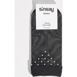 Skarpetki kabaretki - Czarny. Czarne skarpety damskie Sinsay. Za 12.99 zł.