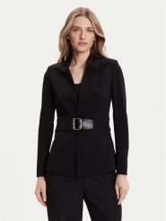 Rinascimento Marynarka CFC0126214003 Czarny Slim Fit. Czarne żakiety damskie Rinascimento, l, bez wzorów, z syntetyku. Za 539.99 zł.