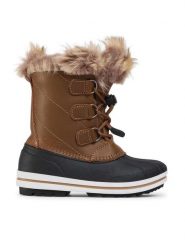 CMP Śniegowce Kids Anthilian Snow Boot Wp 30Q4594 Brązowy. Brązowe buty zimowe chłopięce CMP, bez wzorów, ze skóry, bez zapięcia. Za 329.99 zł.