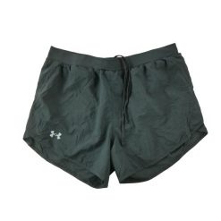 Second life - Spodenki damskie Under Armour - Jak nowy. Czarne szorty sportowe damskie Under Armour, l, bez wzorów, z materiału, sportowe, do biegania. Za 59.60 zł.