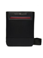 Tommy Hilfiger Saszetka Th Foundation Mini Crossover AM0AM14157 Czarny. Czarne saszetki męskie Tommy Hilfiger, ze skóry. Za 329.99 zł.