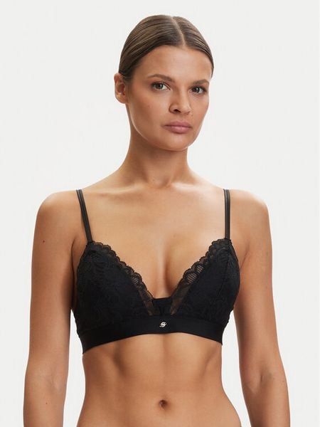BOSS Biustonosz braletka Blossom 50556193 Czarny. Czarne biustonosze Boss, bez wzorów, z syntetyku. Za 170.99 zł.