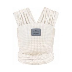 Manduca Bellybutton Sling Softcheck Sand. Szare torby i plecaki dziecięce Manduca, z bawełny. Za 279.00 zł.