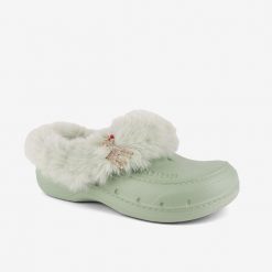 Damskie buty zimowe Coqui. Zielone klapki damskie Coqui, bez wzorów, sportowe, bez obcasa. Za 161.99 zł.