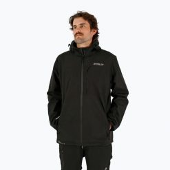 Kurtka żeglarska męska Jetpilot Venture Spray. Czarne kurtki męskie JETPILOT, l, bez wzorów, bez kaptura. Za 319.99 zł.