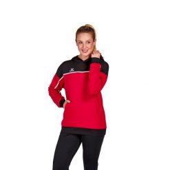 Sweat bluza z kapturem dla kobiet Erima Change. Czarne bluzy damskie Erima, na zimę, bez wzorów, z kapturem. W wyprzedaży za 285.00 zł.