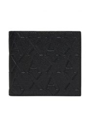 Armani Exchange Portfel XM000167 AF12133 UC001 Czarny. Czarne portfele męskie Armani Exchange, bez wzorów, ze skóry. Za 259.99 zł.