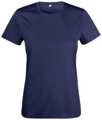 Clique Basic Active-T Women T-shirt 100% poliester - dark navy. Niebieskie t-shirty damskie CLIQUE, m, bez wzorów, z poliesteru, bez kołnierzyka. Za 101.05 zł.