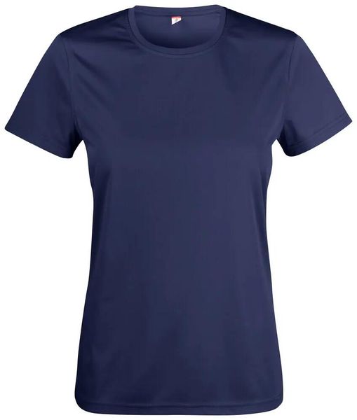 Clique Basic Active-T Women T-shirt 100% poliester - dark navy. Niebieskie t-shirty damskie CLIQUE, m, bez wzorów, z poliesteru, bez kołnierzyka. Za 101.05 zł.