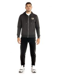 Bluza z bawełna z kaptur na co dzień na siłownię. Czarne bluzy sportowe męskie LEONE 1947 APPAREL, s, bez wzorów, z bawełny, bez kaptura, na fitness i siłownię. Za 147.31 zł.