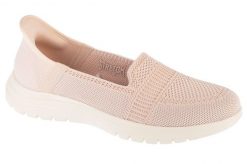 Buty do chodzenia damskie, Slip-Ins On The Go Flex - Camellia. Brązowe obuwie sportowe damskie Skechers, bez wzorów, z materiału, trekkingowe. Za 319.99 zł.