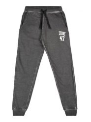 Spodnie dresowe z bawełna z sznurek regulacyjny na co dzień. Szare spodnie sportowe męskie LEONE 1947 APPAREL, bez wzorów, z bawełny, na fitness i siłownię. Za 193.66 zł.