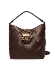 Just Cavalli Torebka 80RA4BM4 ZSD88 Brązowy. Brązowe torebki do ręki damskie Just Cavalli, bez wzorów, ze skóry, bez dodatków. Za 849.99 zł.