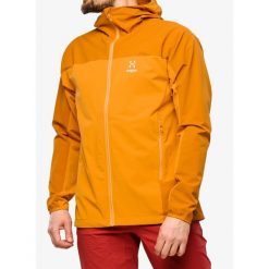 Kurtka softshell męska Haglofs Moran Softshell Hood. Brązowe kurtki sportowe męskie Haglöfs, m, bez wzorów, z softshellu, trekkingowe. Za 655.99 zł.