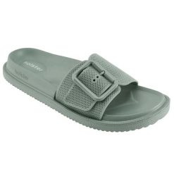 Klapki damskie Holster Laze. Zielone klapki damskie HOLSTER, bez wzorów, bez obcasa. Za 254.00 zł.