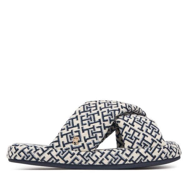Kapcie Tommy Hilfiger. Białe kapcie damskie Tommy Hilfiger, bez wzorów. Za 209.99 zł.
