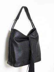 Torba damska shopperka w stylu boho czarna jj574064 906. Czarne plecaki damskie Big Star, z aplikacjami, ze skóry, boho. Za 189.99 zł.