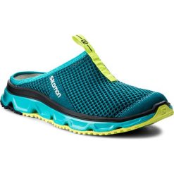 Klapki SALOMON - Rx Slide 3.0 W 401455 21 M0 Deep Lagoon/Bluebird/Safety Yellow. Niebieskie klapki damskie Salomon, z materiału. W wyprzedaży za 199.00 zł.