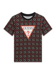 Guess T-Shirt L6RI03 K8HM4 Szary Regular Fit. Szare t-shirty dla chłopców Guess, z aplikacjami, z bawełny, bez ramiączek. Za 129.99 zł.