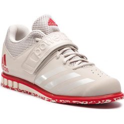 Buty adidas - Powerlift.3.1 CQ1773 Chalk Pearl/Chalk Pearl/Scarlet. Brązowe buty sportowe męskie Adidas, z materiału. Za 399.00 zł.