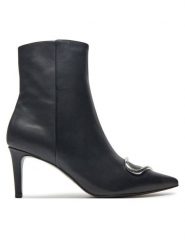 Coccinelle Botki Coccinellehimma E4 RDC 11 01 01 Czarny. Czarne botki damskie Coccinelle, ze skóry, bez obcasa, na szpilce, bez zapięcia. Za 1,249.00 zł.