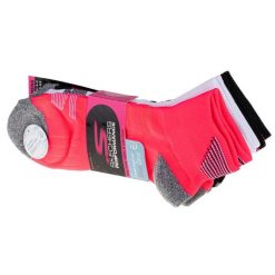 Skechers 3pk Womens 1/2 Terry QTR Crew, damskie skarpetki wielokolorowe. Skarpety damskie Skechers, bez wzorów, z nylonu. Za 87.80 zł.