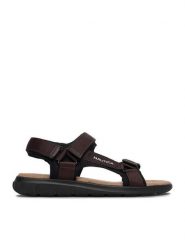 Nautica Sandały CEO-RINO-01 MBS Brązowy. Brązowe sandały męskie Nautica, z materiału, bez zapięcia. Za 129.99 zł.