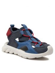 Geox Sandały J Sandal Airadyum Bo J45F1E 0ME15 C0735 M Granatowy. Niebieskie sandały chłopięce Geox, ze skóry, bez zapięcia. Za 259.99 zł.