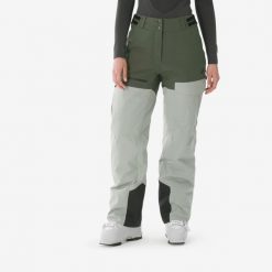 Spodnie narciarskie i snowboardowe damskie Quechua 500 AM. Brązowe spodnie materiałowe damskie WED'ZE, na zimę, m, bez wzorów, z materiału, sportowe, narciarskie. Za 399.99 zł.