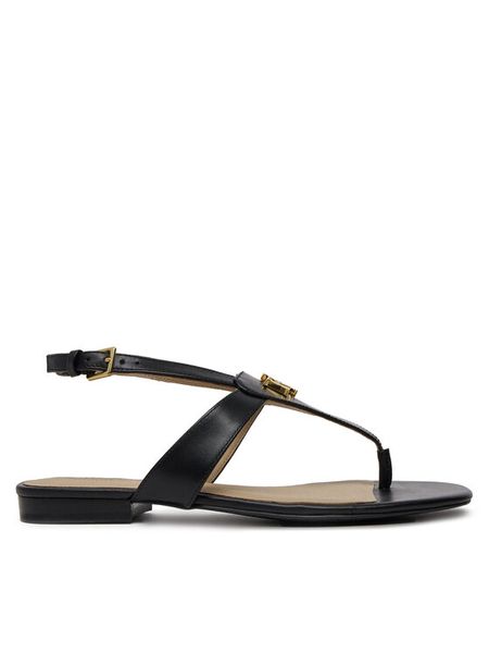 LAUREN RALPH LAUREN Sandały Everley 802959145001 Czarny. Czarne sandały damskie Lauren Ralph Lauren, bez wzorów, ze skóry, bez obcasa, na płaskiej podeszwie, bez zapięcia. Za 399.99 zł.