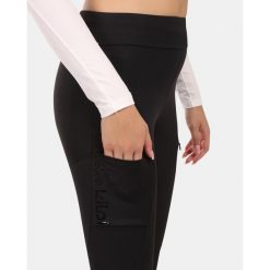 Damskie spodnie outdoorowe Kilpi MOUNTERIA-W. Czarne legginsy damskie Kilpi, bez wzorów, trekkingowe. Za 525.33 zł.