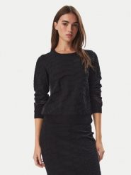 Liu Jo Sport Sweter TF6183 MS49I Czarny Regular Fit. Czarne swetry damskie Liu Jo Sport, xs, bez wzorów, z wiskozy, sportowe, bez kołnierzyka, bez ramiączek, bez kaptura. Za 599.99 zł.