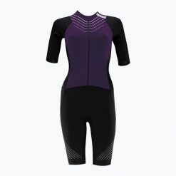 Kombinezon rowerowy damski HUUB Pinnacle Tri Suit W. Czarne obuwie sportowe damskie Huub, bez wzorów, rowerowe. Za 869.99 zł.