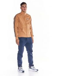 Bluza z pełny zamek błyskawiczny na co dzień. Niebieskie bluzy męskie LEONE 1947 APPAREL, xs, bez wzorów, z dresówki, bez kaptura. Za 168.36 zł.