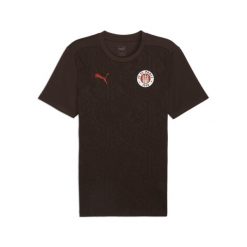 Męska koszulka treningowa FC St. Pauli PUMA Dark Chocolate Red Brown. Brązowe koszulki sportowe męskie Puma, m, bez wzorów, z żakardem, bez kołnierzyka, bez ramiączek, do piłki nożnej. Za 157.39 zł.