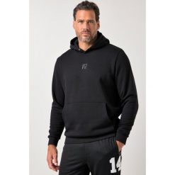 Męska Bluza z kapturem fitness kaptur kieszeń kangurka nadruk na plecach. Czarne bluzy męskie JAY-PI, m, bez wzorów, z bawełny, z kapturem. Za 349.99 zł.