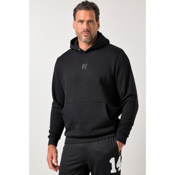 Męska Bluza z kapturem fitness kaptur kieszeń kangurka nadruk na plecach. Czarne bluzy męskie JAY-PI, m, bez wzorów, z bawełny, z kapturem, na fitness i siłownię. Za 349.99 zł.